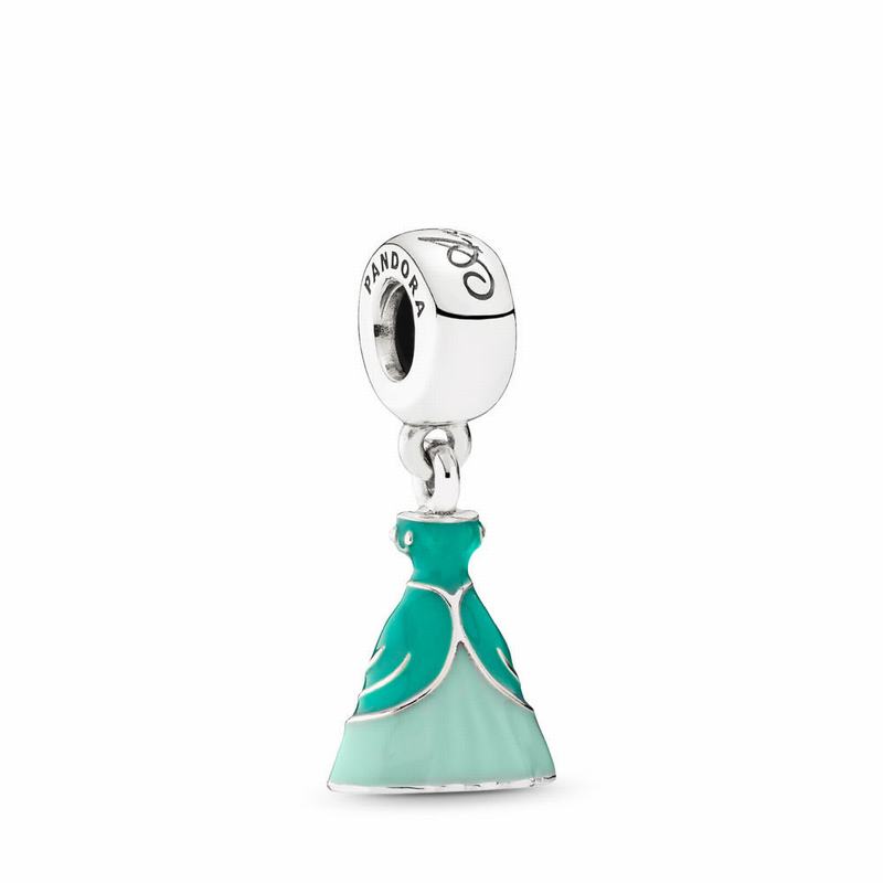 Pandora Disney Ariel's Dress Dangle Charm NZ, Sterling Silver (580374-FBH)